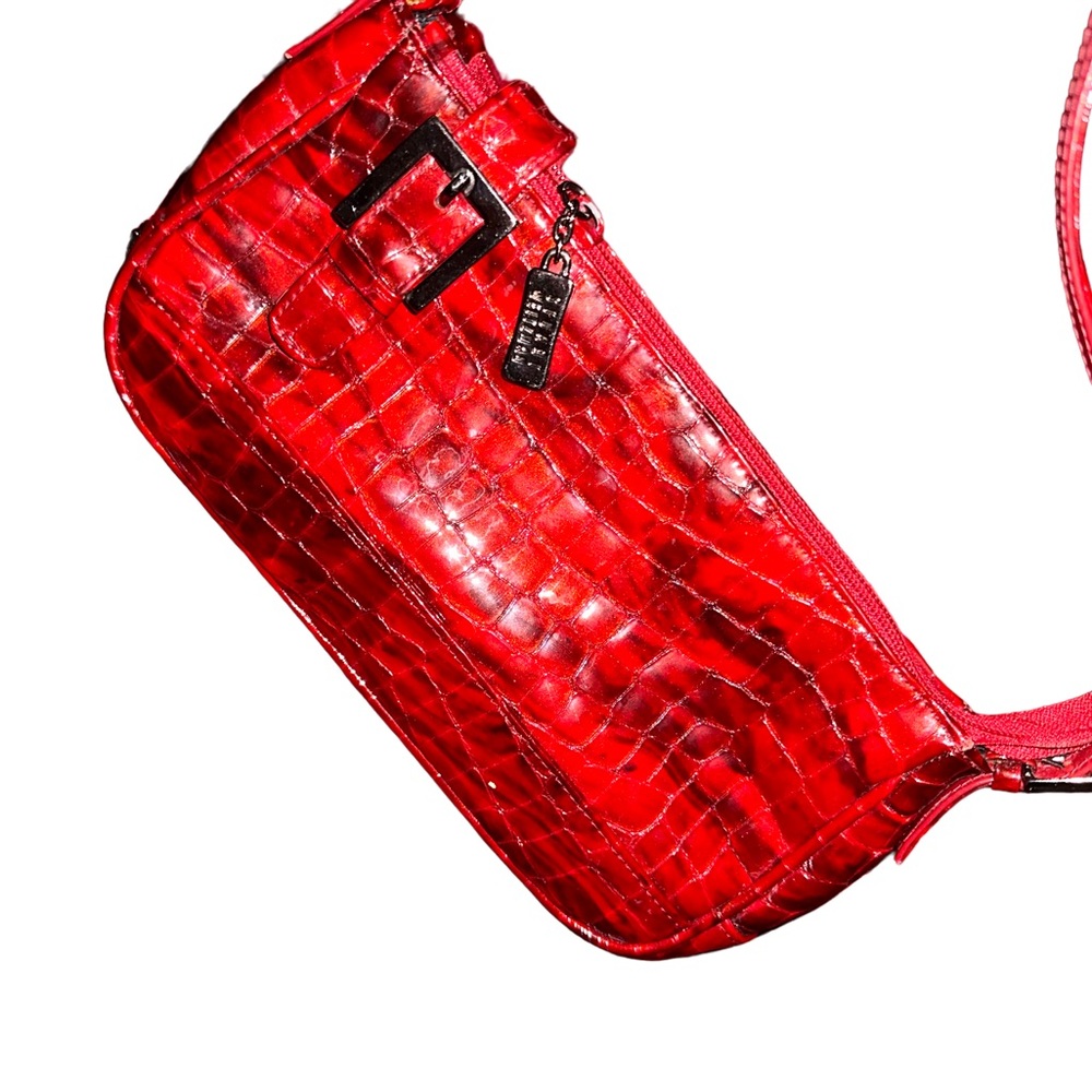 Stuart Weitzman Red And Black Handbag - image 3